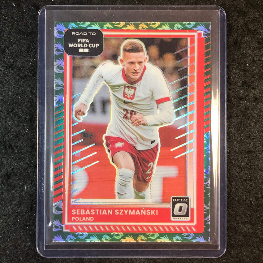 2025-26 Donruss Road to FIFA World Cup SEBASTIAN SZYMANSKI Optic Dragon 6/8 #199