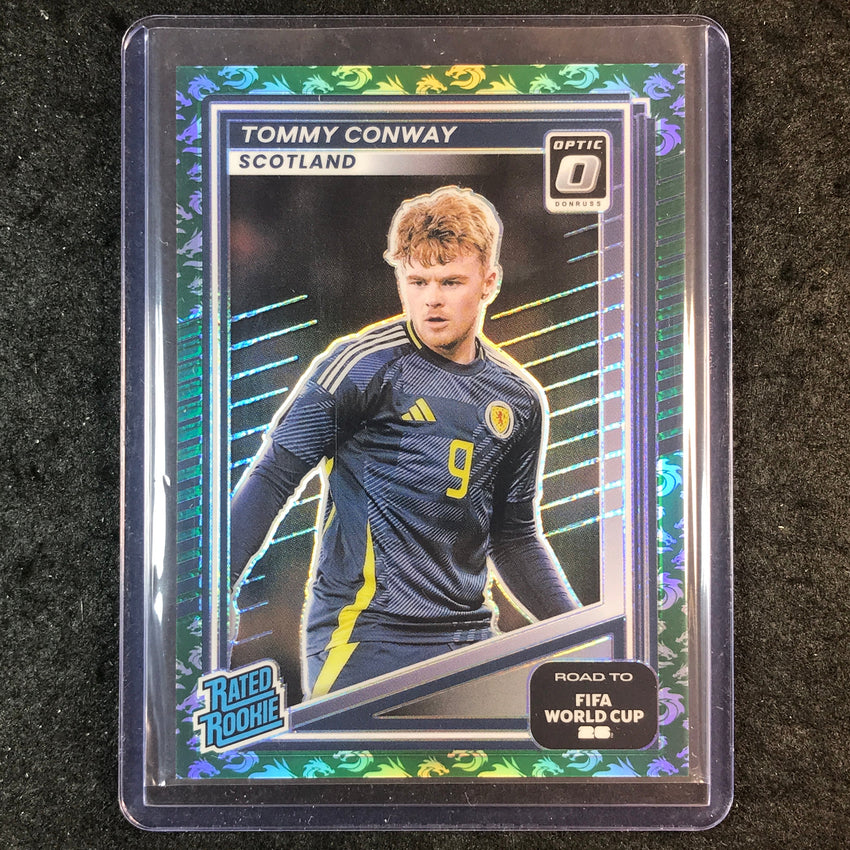 2025-26 Donruss Road to World Cup TOMMY CONWAY Rated Rookie Optic Dragon 3/8