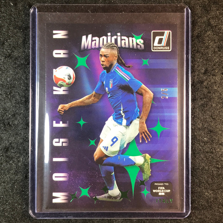 2025-26 Donruss Road to FIFA World Cup MOISE KEAN Magicians Green 2/5 #1