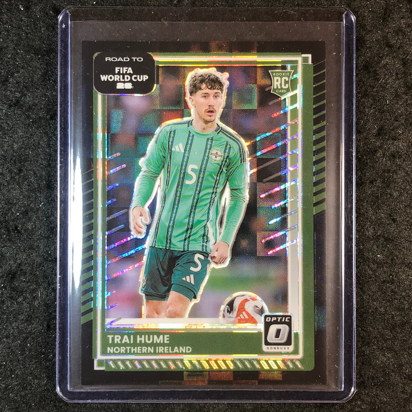 2025-26 Donruss Road to World Cup TRAI HUME Rookie Optic Black Pandora 1/1 #46