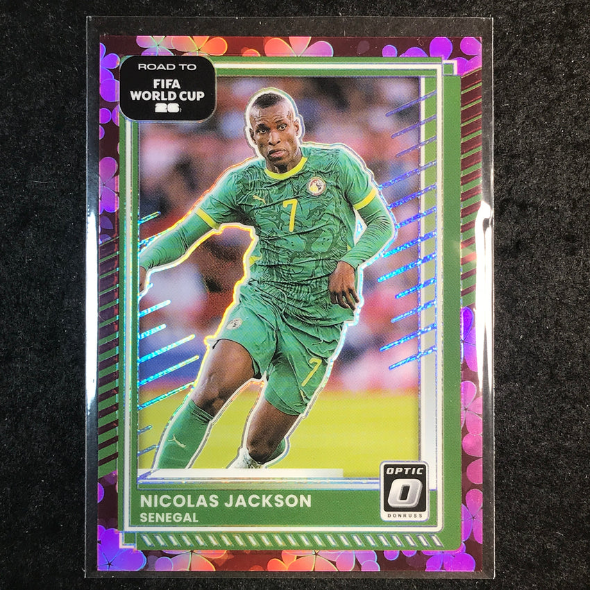 2025-26 Donruss Road to FIFA World Cup NICOLAS JACKSON Optic Plum Blossom #6