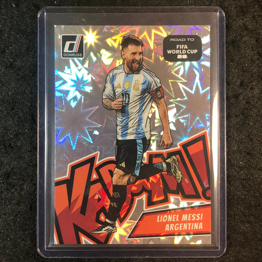 2025-26 Donruss Road to FIFA World Cup LIONEL MESSI Kaboom! SSP #1