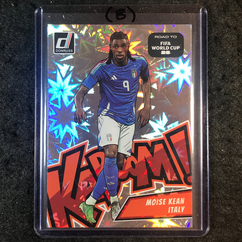 2025-26 Donruss Road to FIFA World Cup MOISE KEAN Kaboom! SSP #9 (B)