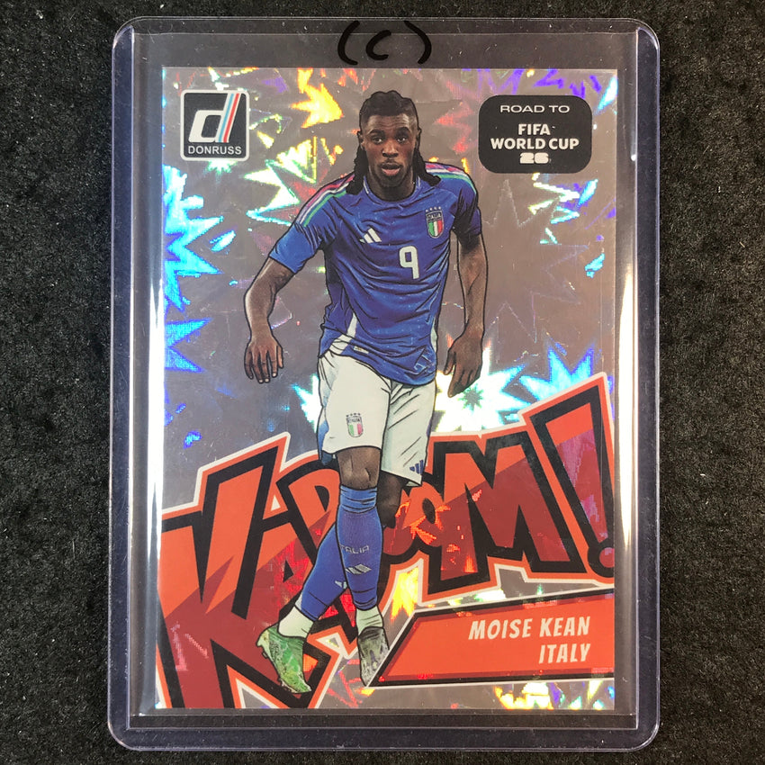 2025-26 Donruss Road to FIFA World Cup MOISE KEAN Kaboom! SSP #9 (C)