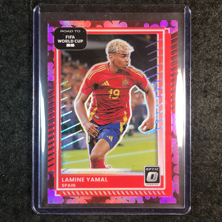 2025-26 Donruss Road to FIFA World Cup LAMINE YAMAL Optic Plum Blossom #10