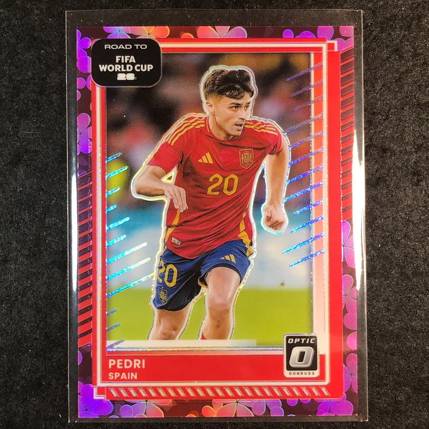 2025-26 Donruss Road to FIFA World Cup PEDRI Optic Plum Blossom #11