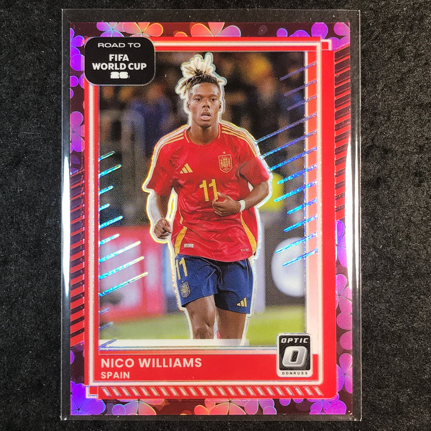 2025-26 Donruss Road to FIFA World Cup NICO WILLIAMS Optic Plum Blossom #12