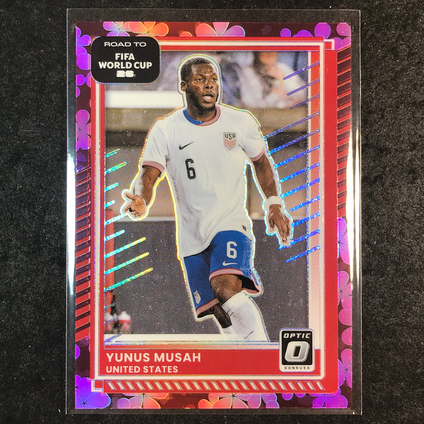 2025-26 Donruss Road to FIFA World Cup YUNUS MUSAH Optic Plum Blossom #20