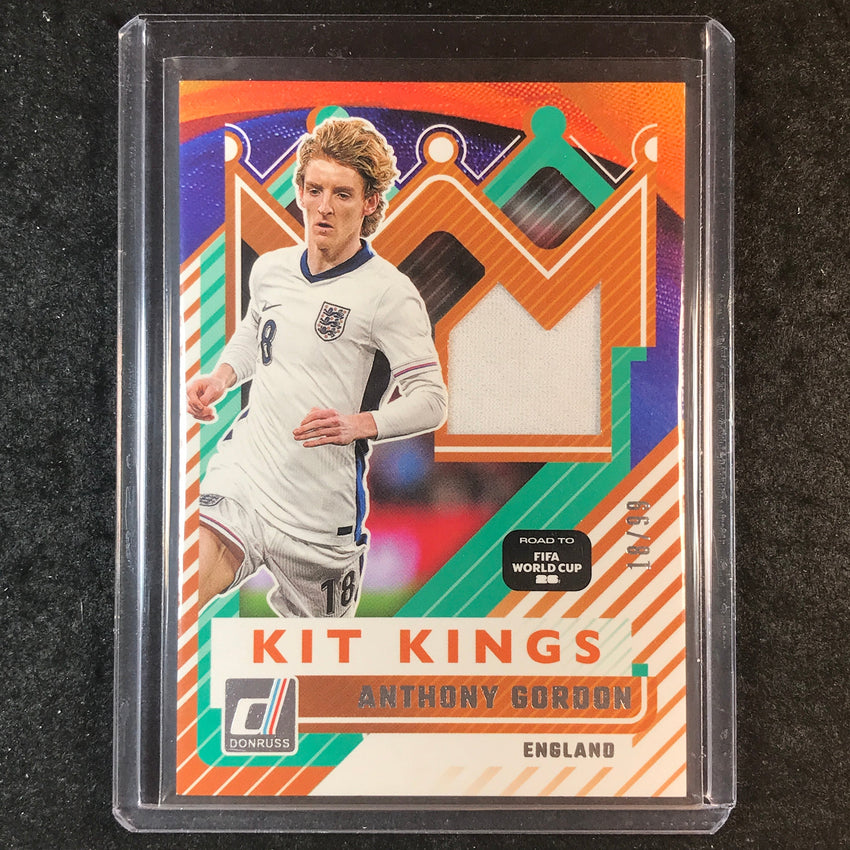 2025-26 Donruss Road to World Cup ANTHONY GORDON Kit Kings Jersey Silver 18/99