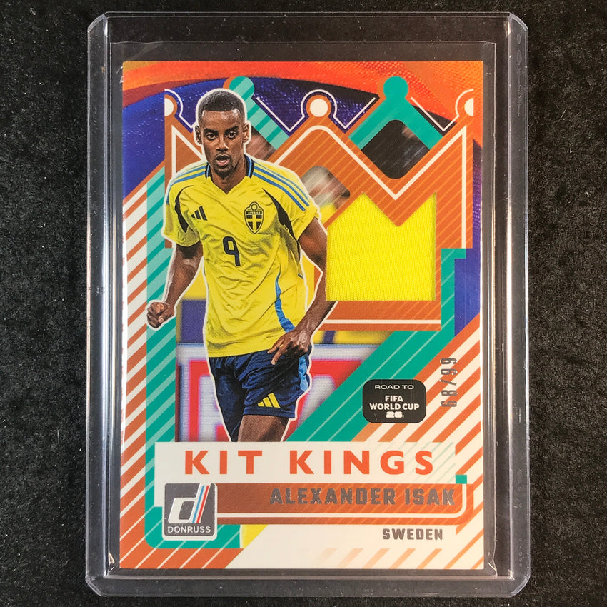 2025-26 Donruss Road to World Cup ALEXANDER ISAK Kit Kings Jersey Silver 68/99
