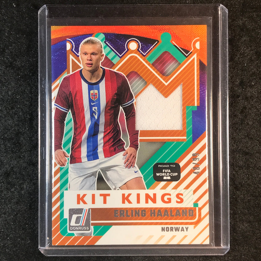 2025-26 Donruss Road to World Cup ERLING HAALAND Kit Kings Jersey Silver 48/99