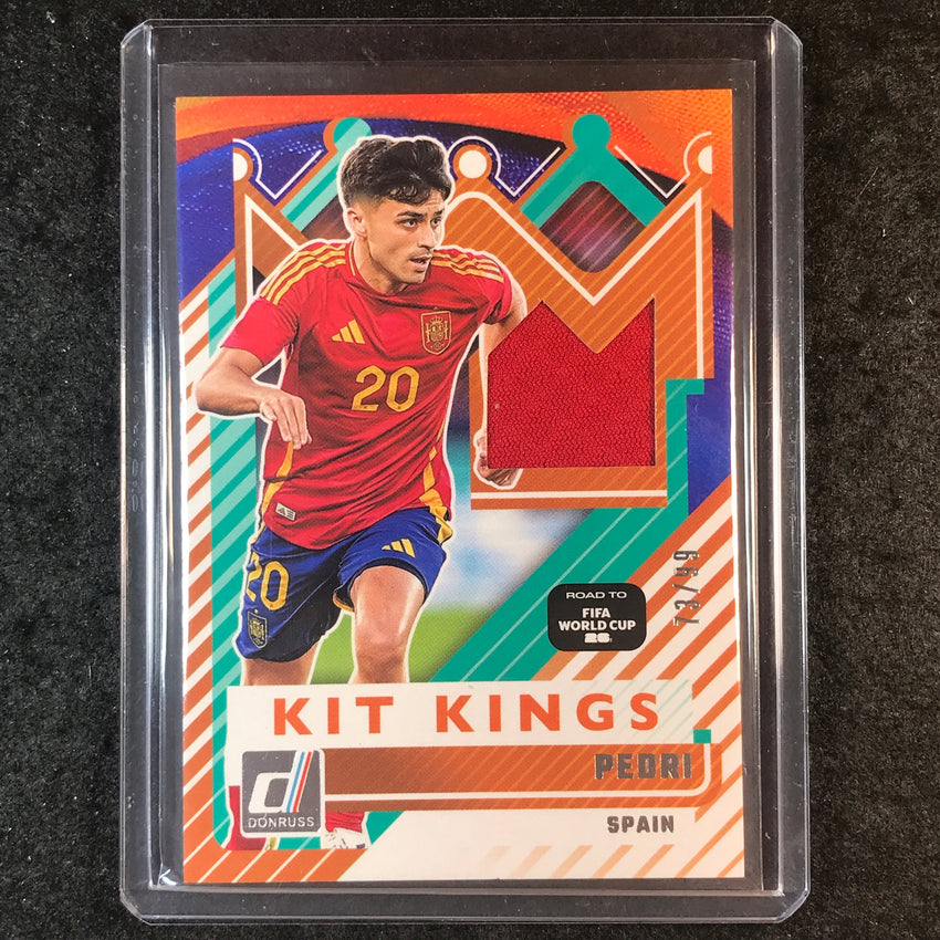 2025-26 Donruss Road to FIFA World Cup PEDRI Kit Kings Jersey Silver 73/99