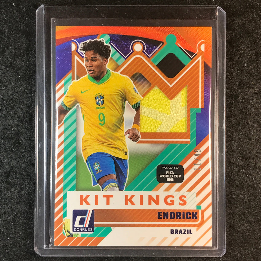 2025-26 Donruss Road to FIFA World Cup ENDRICK Kit Kings Jersey Blue 11/49