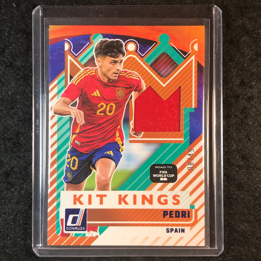 2025-26 Donruss Road to FIFA World Cup PEDRI Kit Kings Jersey Blue 8/49