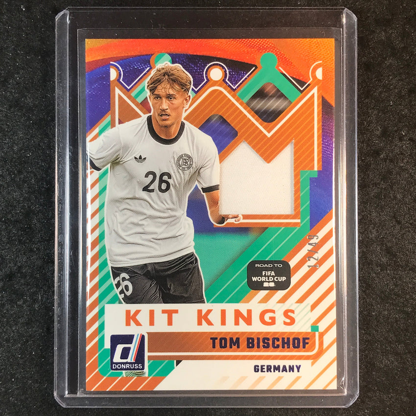 2025-26 Donruss Road to FIFA World Cup TOM BISCHOF Kit Kings Jersey Blue 12/49