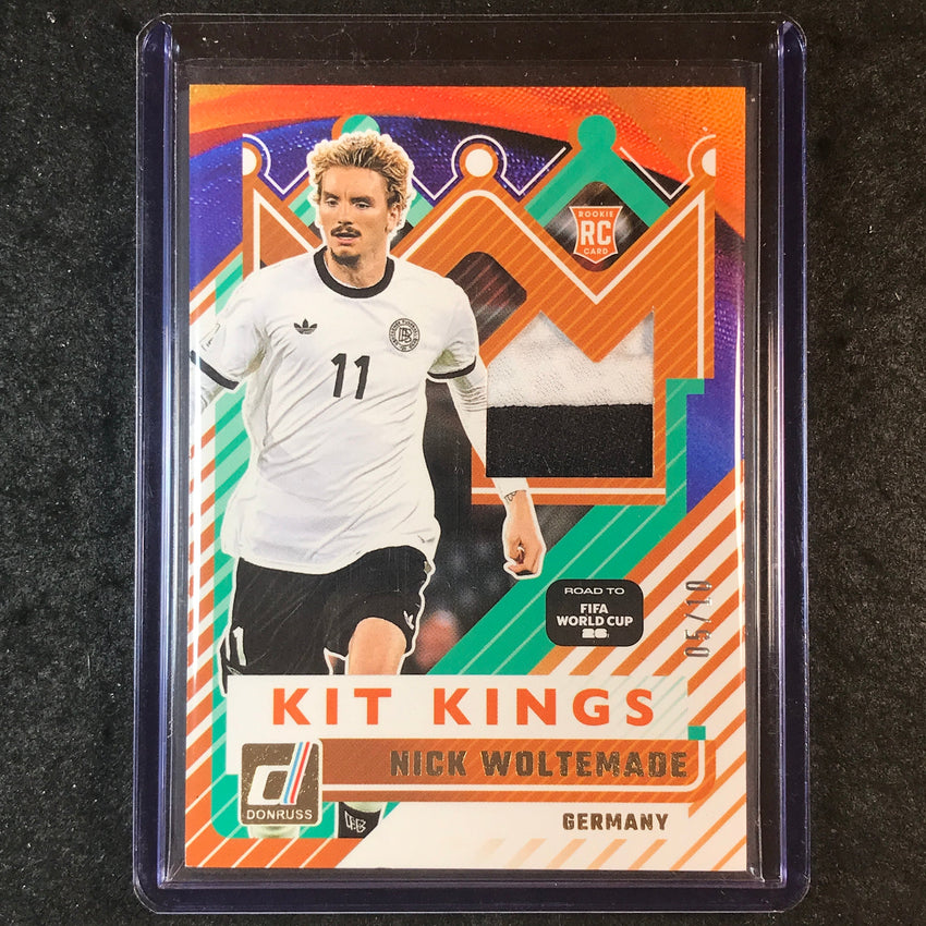 2025-26 Donruss Road to World Cup NICK WOLTEMADE Kit Kings Rookie Patch 5/10