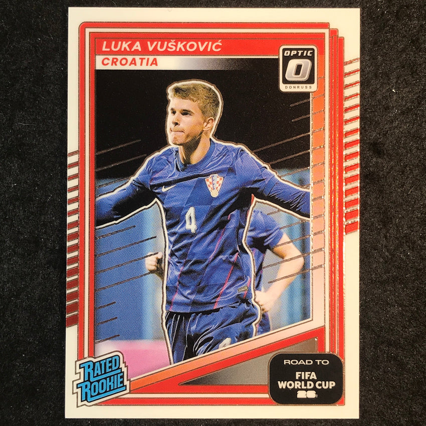 2025-26 Donruss Road to World Cup LUKA VUSKOVIC Rated Rookie Optic Base #215