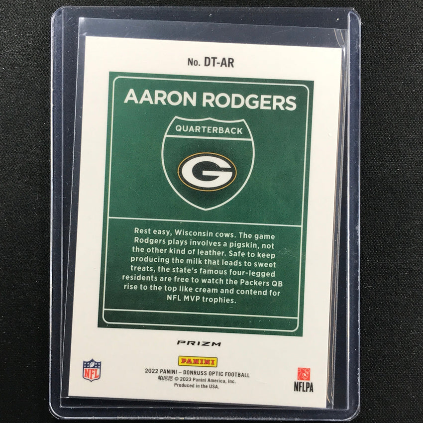 2022 Donruss Optic AARON RODGERS Downtown SSP #AR