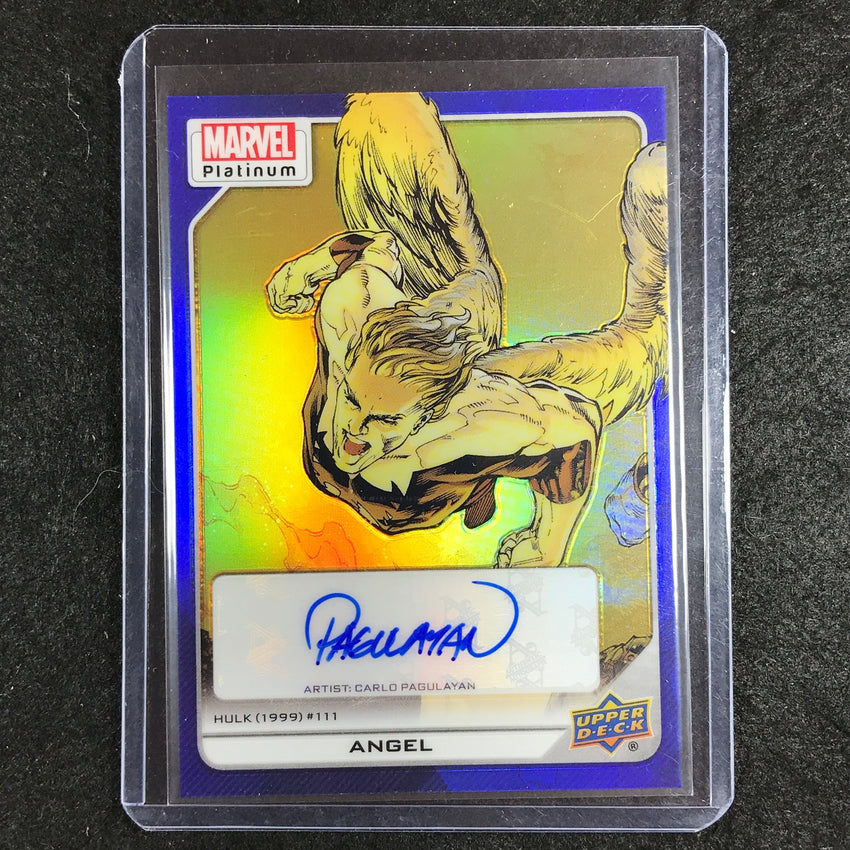 2023 Marvel Platinum ANGEL CARLO PAGULAYAN High Series Creator Auto Blue 8/15