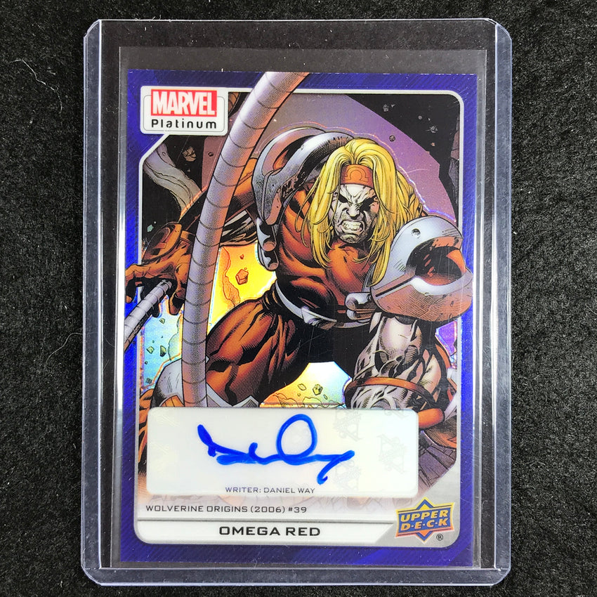 2023 Marvel Platinum OMEGA RED DANIEL WAY High Series Creator Auto Blue 12/15