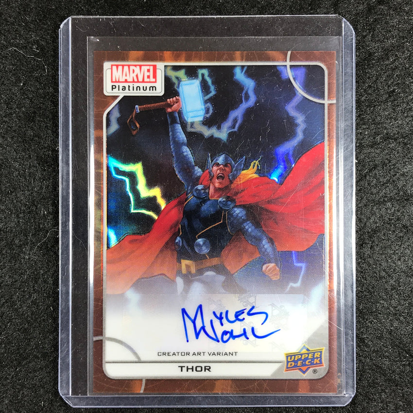 2023 Marvel Platinum THOR MYLES WOHL Creator Art Variant Auto Orange 23/25
