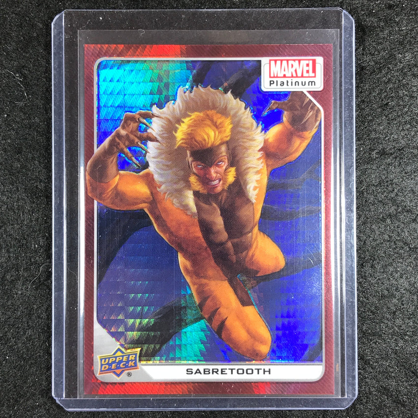 2023 Marvel Platinum SABRETOOTH Base Red Prism 36/199 #23