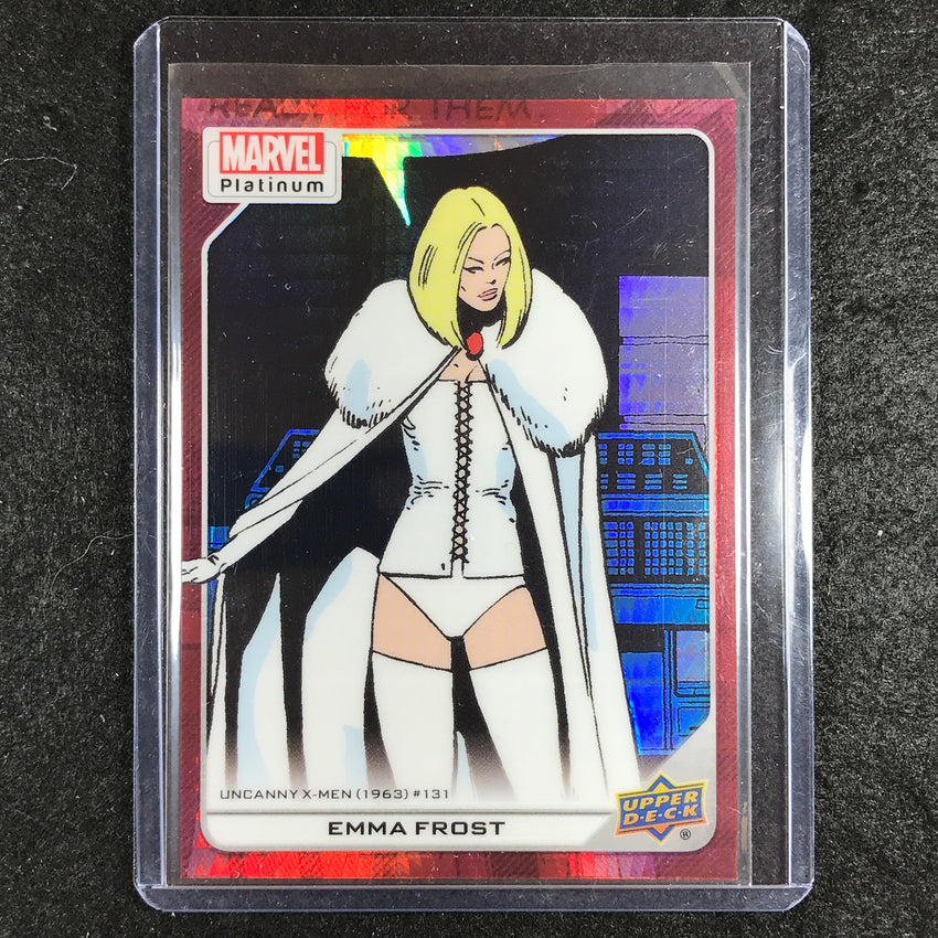 2023 Marvel Platinum EMMA FROST High Series Base Red Prism 178/199 #117