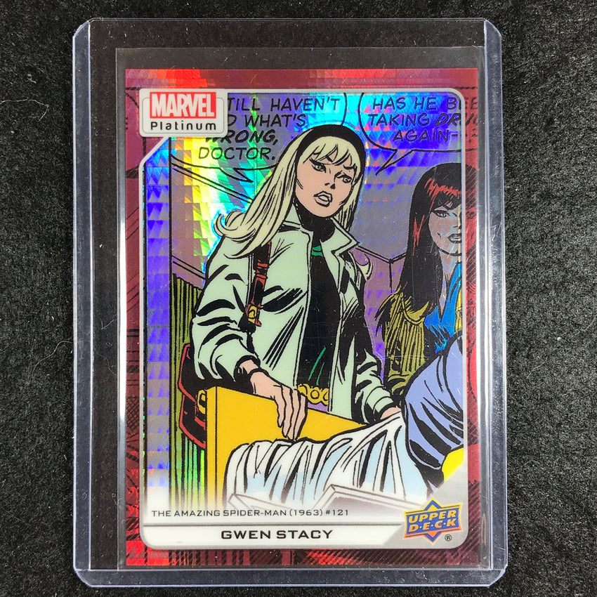 2023 Marvel Platinum GWEN STACY High Series Base Red Prism 60/199 #129
