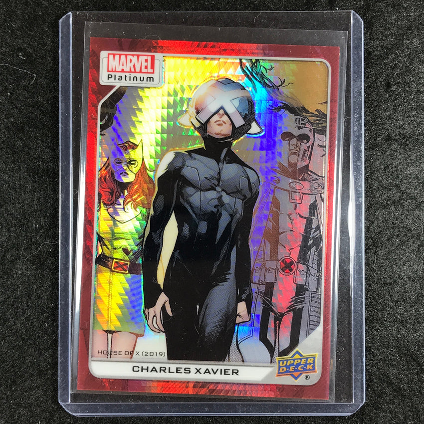 2023 Marvel Platinum CHARLES XAVIER High Series Base Red Prism 10/199 #163