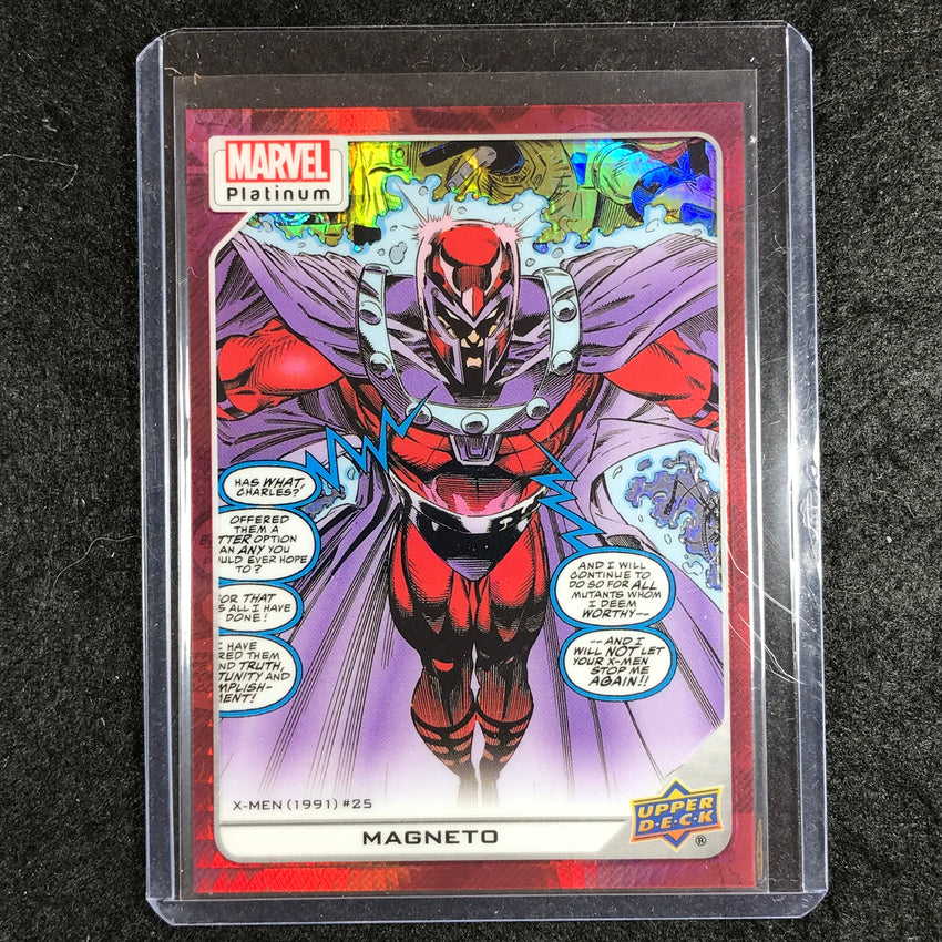 2023 Marvel Platinum MAGNETO High Series Base Red Prism 54/199 #181