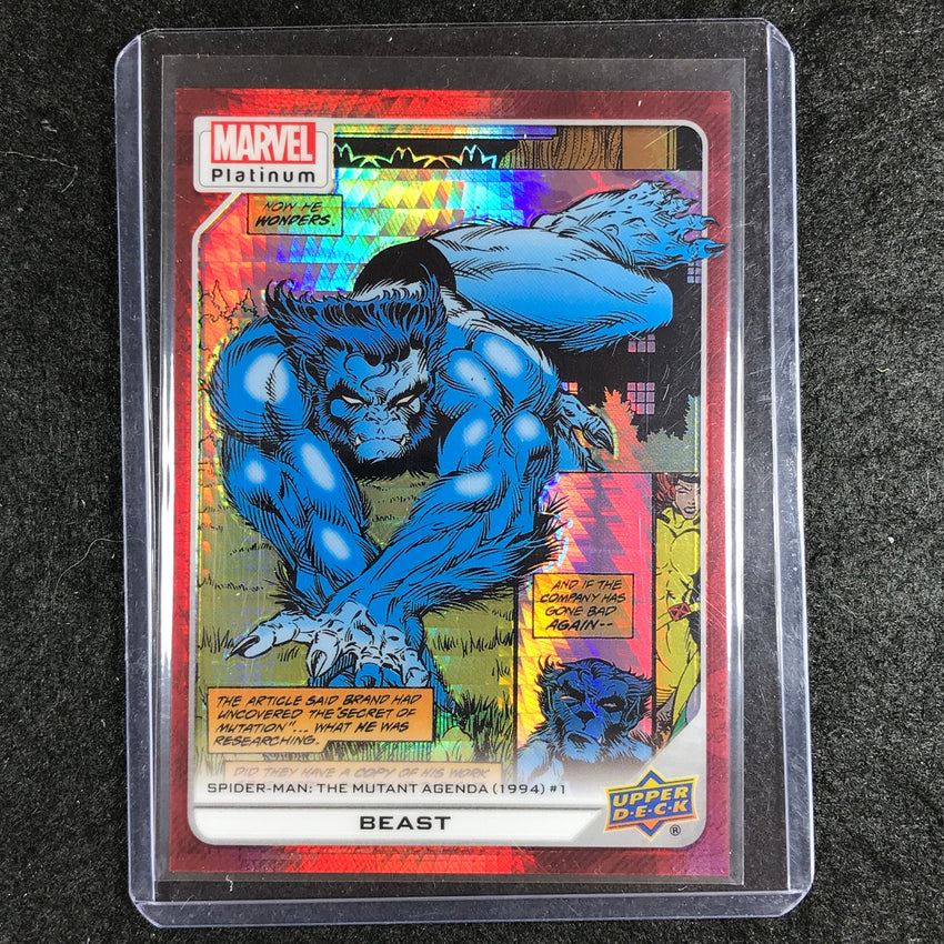 2023 Marvel Platinum BEAST High Series Base Red Prism 162/199 #188