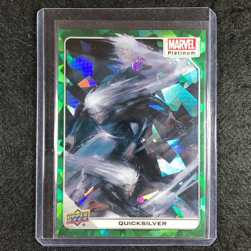 2023 Marvel Platinum QUICKSILVER Base Green Crackle 42/99 #50