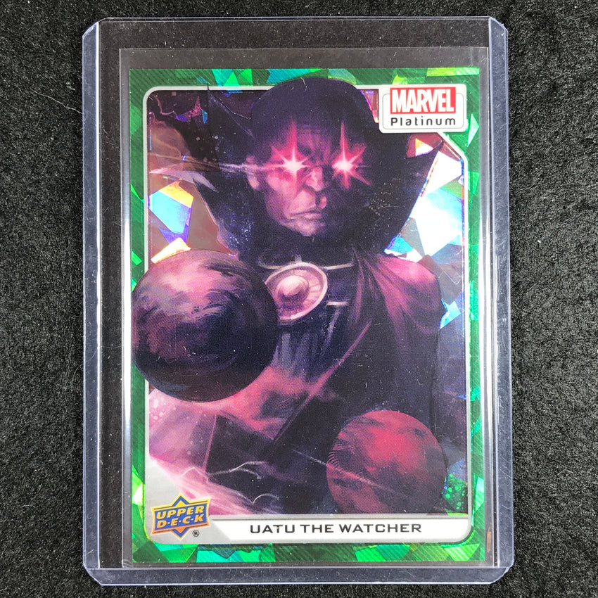 2023 Marvel Platinum UATU THE WATCHER Base Green Crackle 26/99 #51