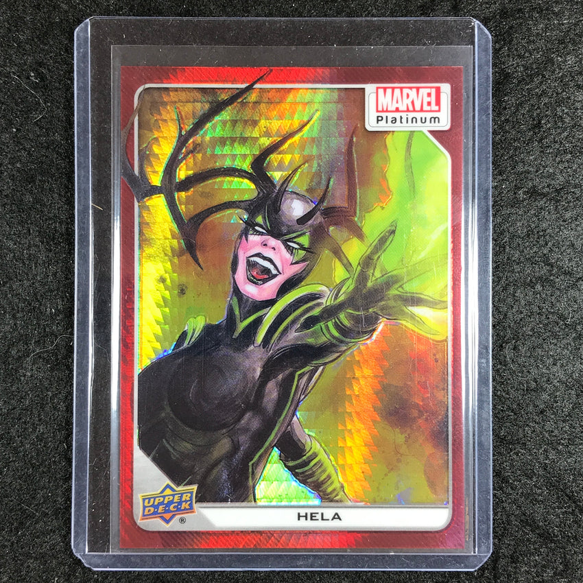 2023 Marvel Platinum HELA Base Red Prism 136/199 #31
