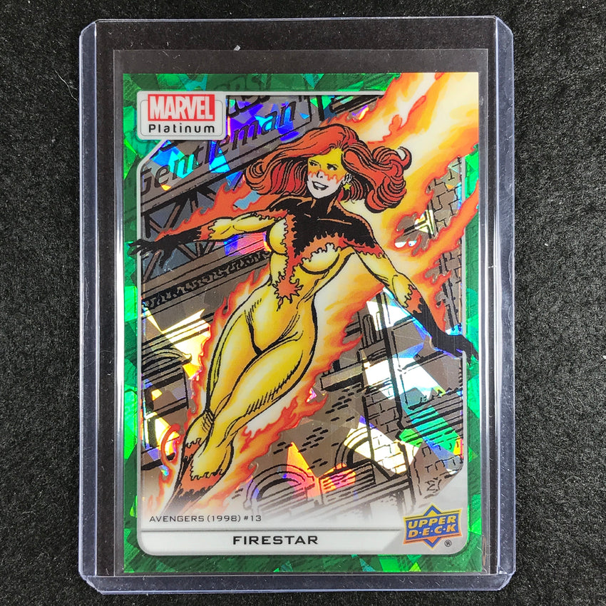 2023 Marvel Platinum FIRESTAR High Series Base Green Crackle 20/99 #149