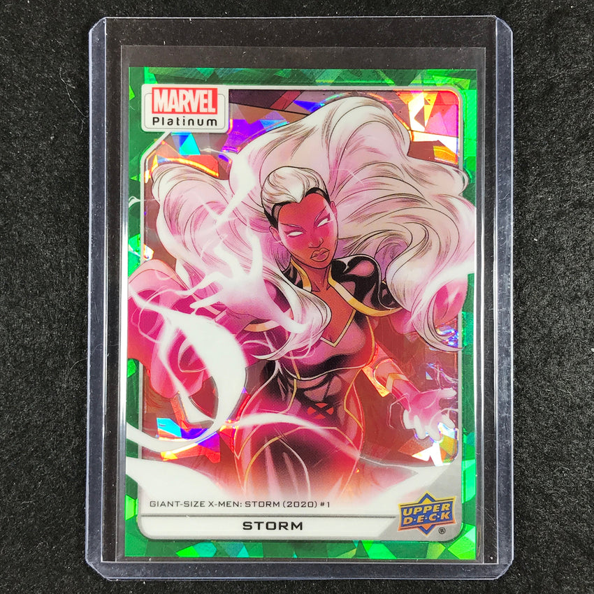 2023 Marvel Platinum STORM High Series Base Green Crackle 94/99 #150