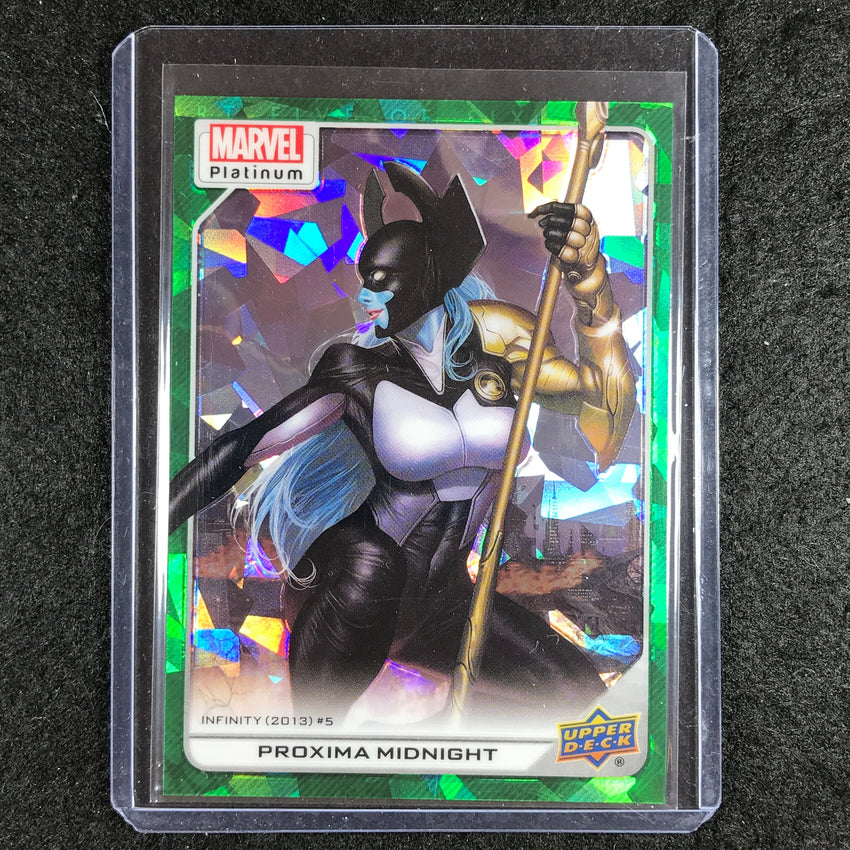 2023 Marvel Platinum PROXIMA MIDNIGHT High Series Base Green Crackle 7/99 #151