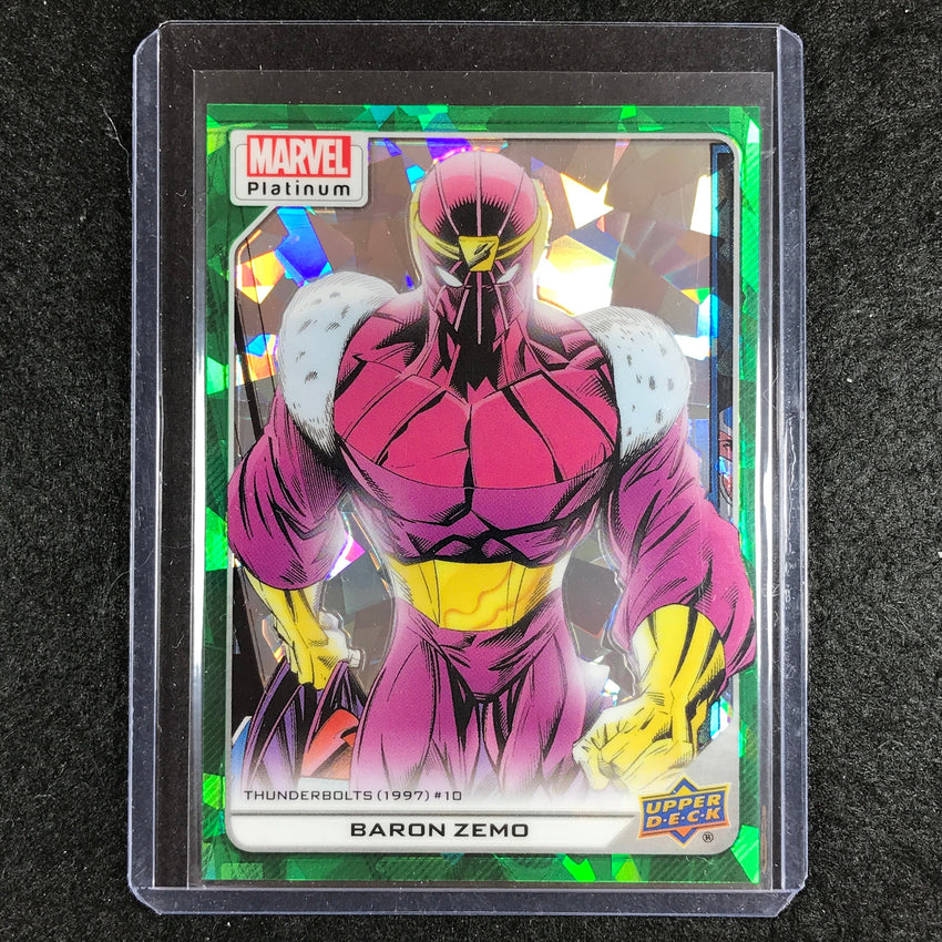 2023 Marvel Platinum BARON ZEMO High Series Base Green Crackle 56/99 #154