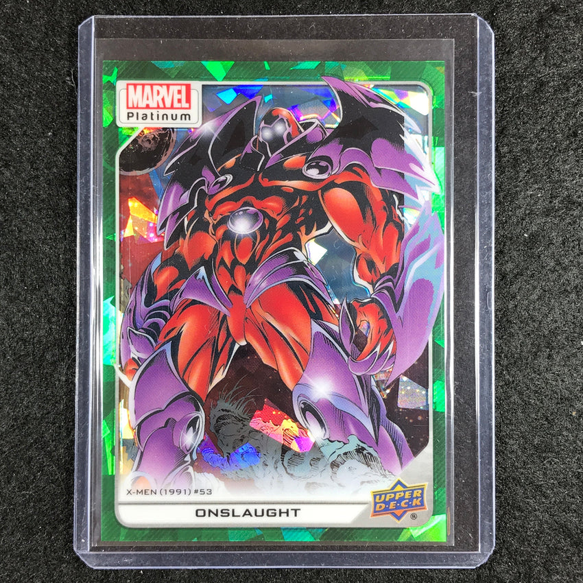 2023 Marvel Platinum ONSLAUGHT High Series Base Green Crackle 66/99 #178