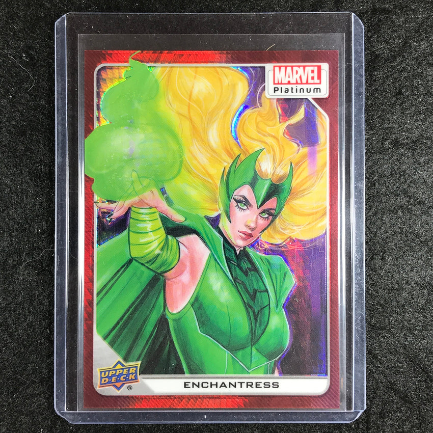 2023 Marvel Platinum ENCHANTRESS Base Red Prism 55/199 #32