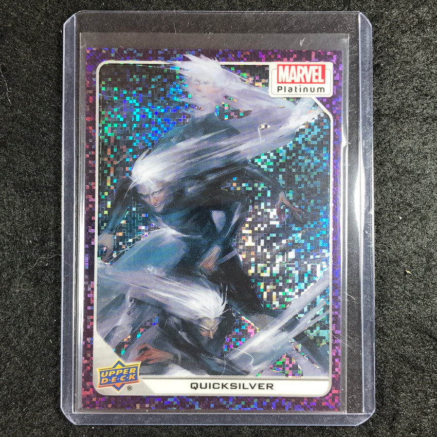 2023 Marvel Platinum QUICKSILVER Base Purple Pixel Omega 35/35 #50
