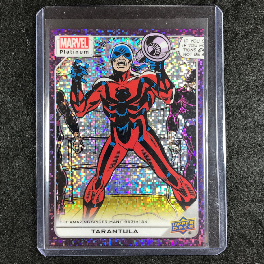 2023 Marvel Platinum TARANTULA High Series Base Purple Pixel 15/35 #130