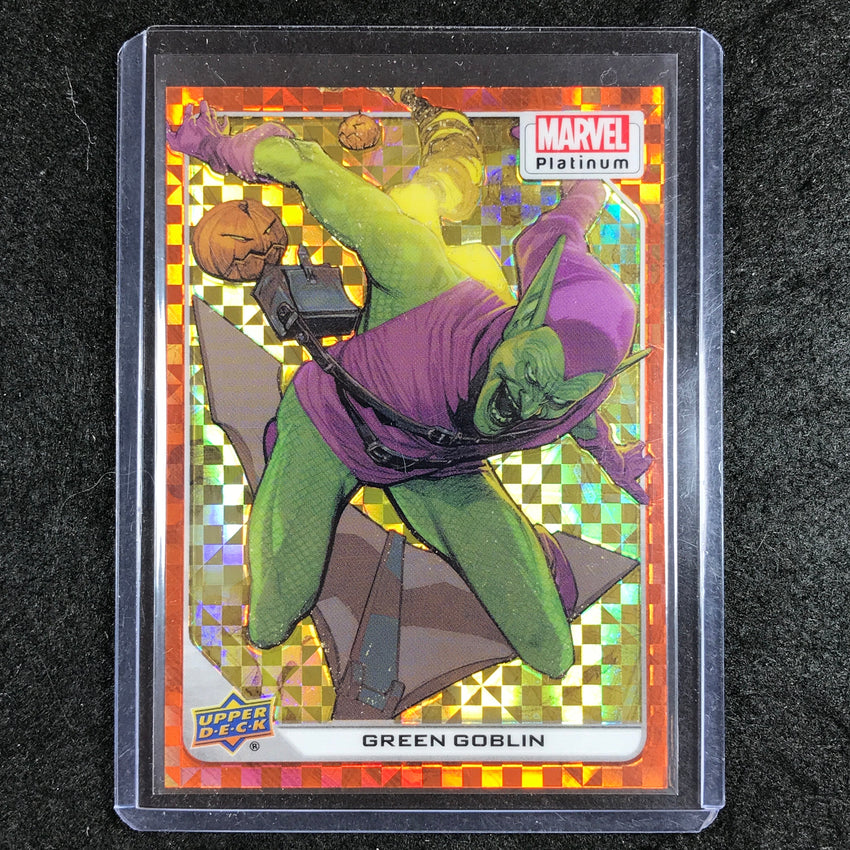 2023 Marvel Platinum GREEN GOBLIN Base Orange Checkers 7/33 #90