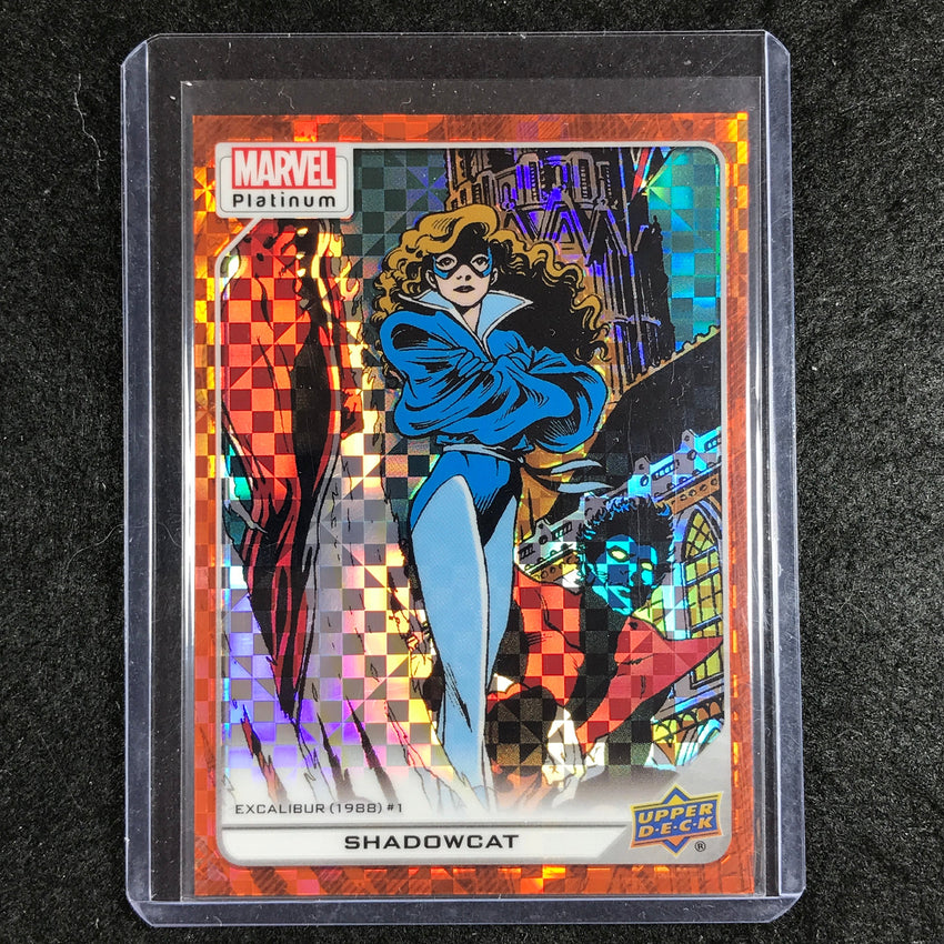 2023 Marvel Platinum SHADOWCAT High Series Base Orange Checkers 7/33 #119