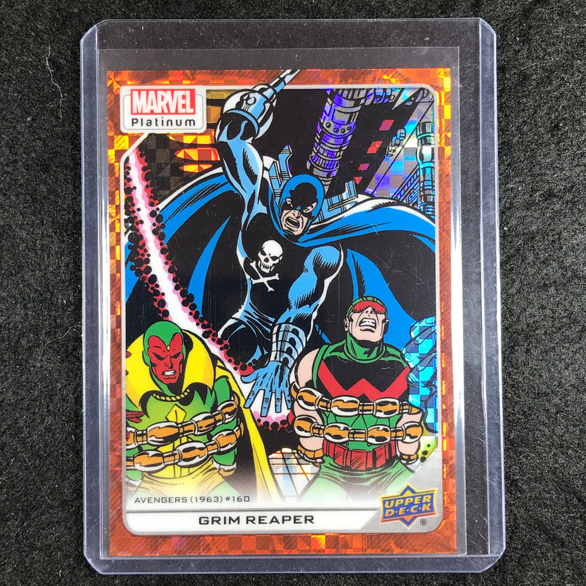 2023 Marvel Platinum GRIM REAPER High Series Base Orange Checkers 4/33 #137