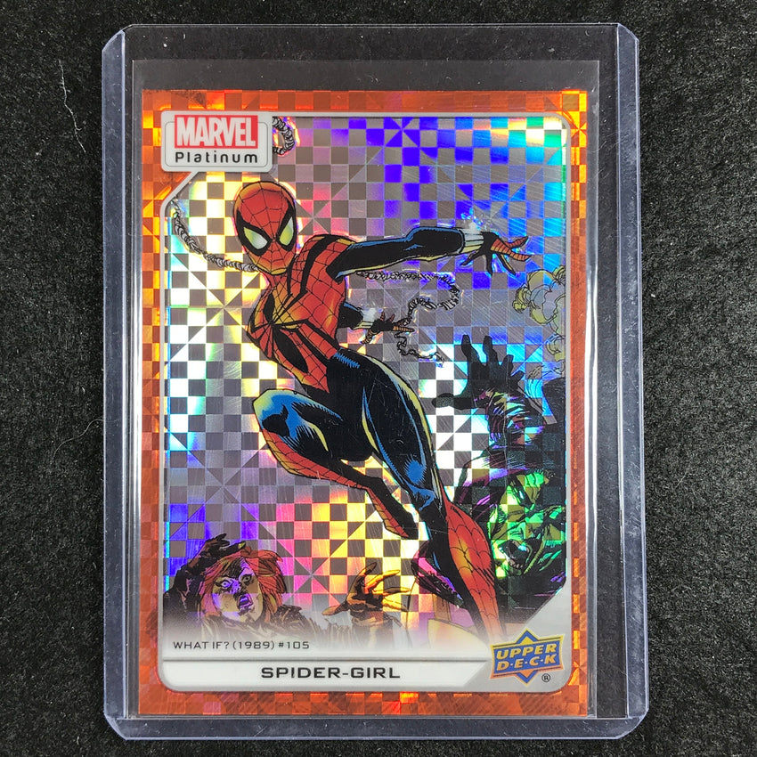 2023 Marvel Platinum SPIDER-GIRL High Series Base Orange Checkers 23/33 #174