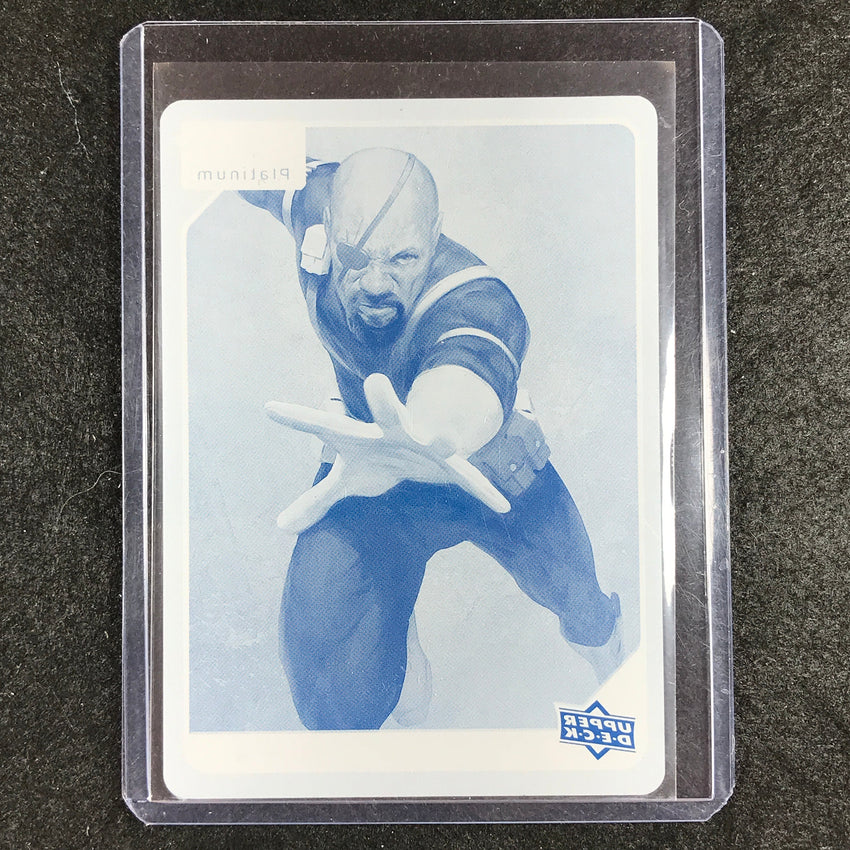 2023 Marvel Platinum NICK FURY Base Printing Plate Cyan 1/1 #20