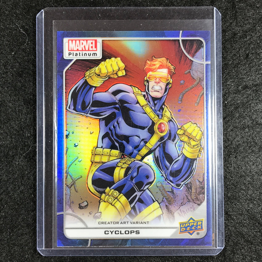 2023 Marvel Platinum CYCLOPS Creator Art Variant Yellow Rainbow SP #60