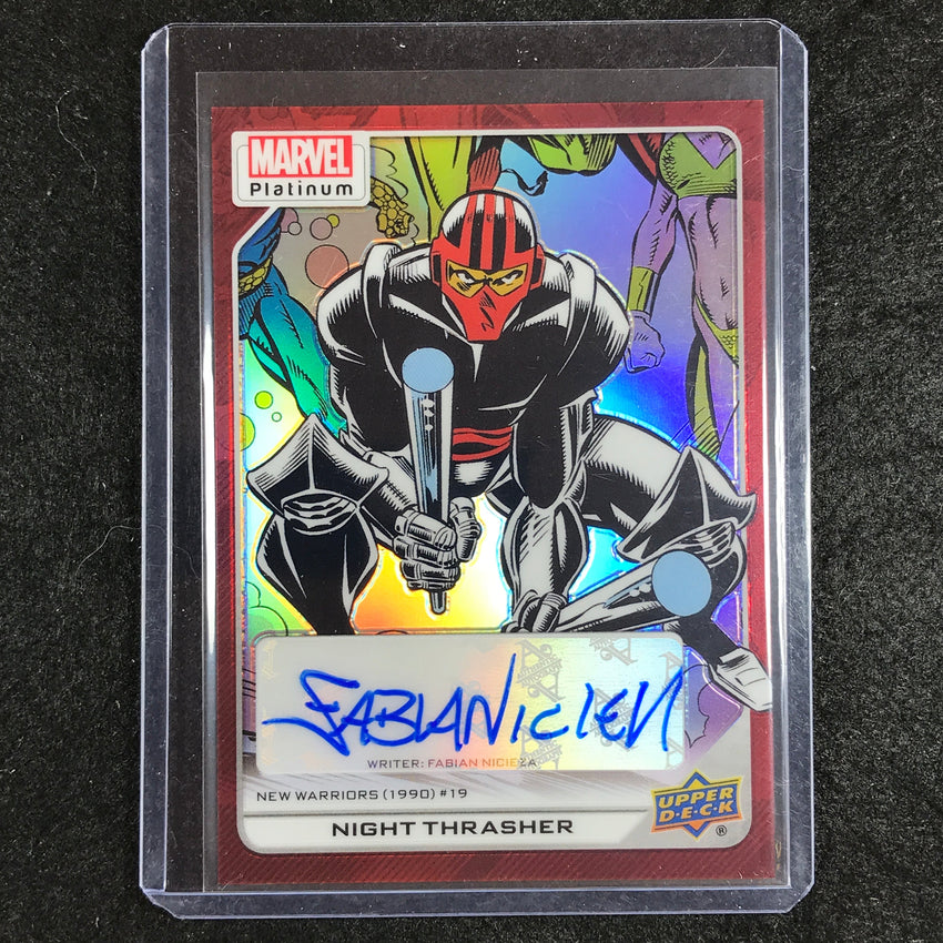 2023 Marvel Platinum NIGHT THRASHER NICIEZA High Series Creator Auto Red #196