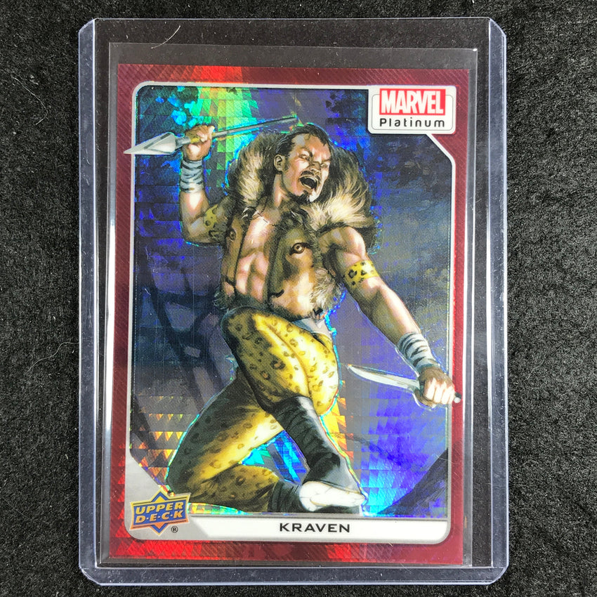 2023 Marvel Platinum KRAVEN Base Red Prism 18/199 #58